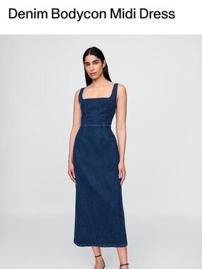Gap bodycon denim dress